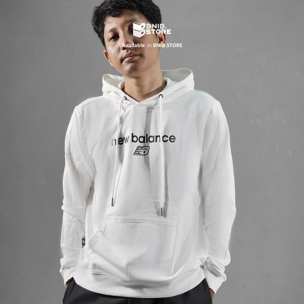 NB Hoodie Pria Essentials Seasonal White [NEWLBWJ190300000M] Original