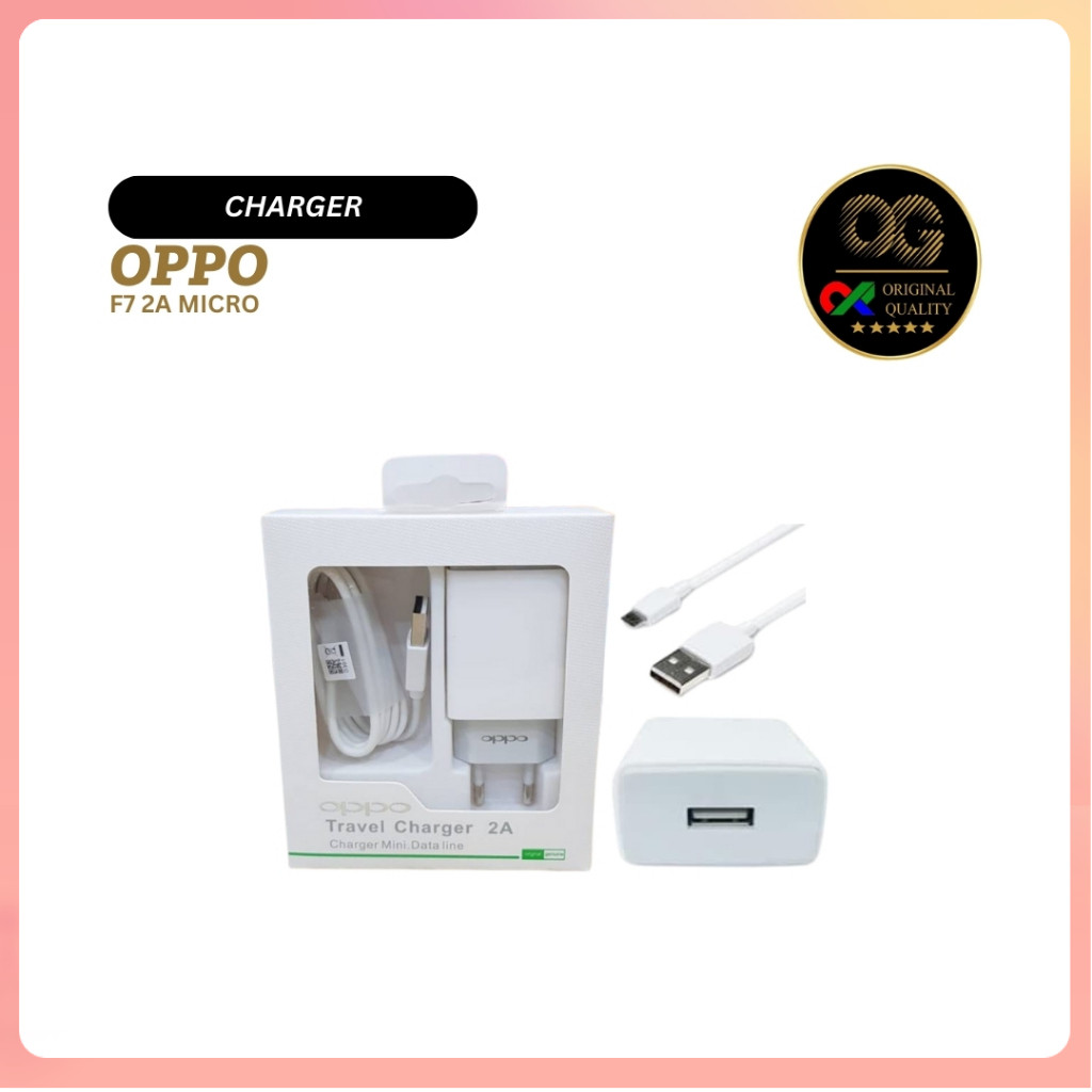 CHARGER MICRO OPPO F7 2A ORI Charger Original