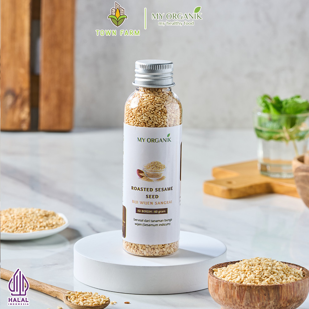 My Organik Roasted Sesame seed Biji Wijen Sangrai Korea Halal Wijen Putih