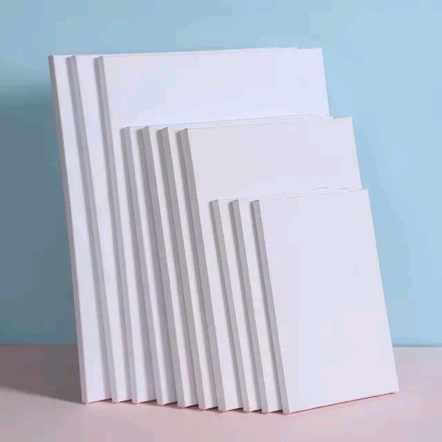 Kanvas lukis 20x30 SD 30x30 canvas lukis putih dan hitam Frame Kayu Kain kanvas Stationery - Kanvas 