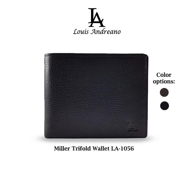 Louis Andreano - Dompet Pria Miller Trifold 056 - Black
