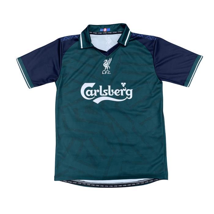 Jerseygo - Jersey Sport Fantasy Club Liverpool Away Green Motif Retro Vintage Dryfit Milano Anti UV 
