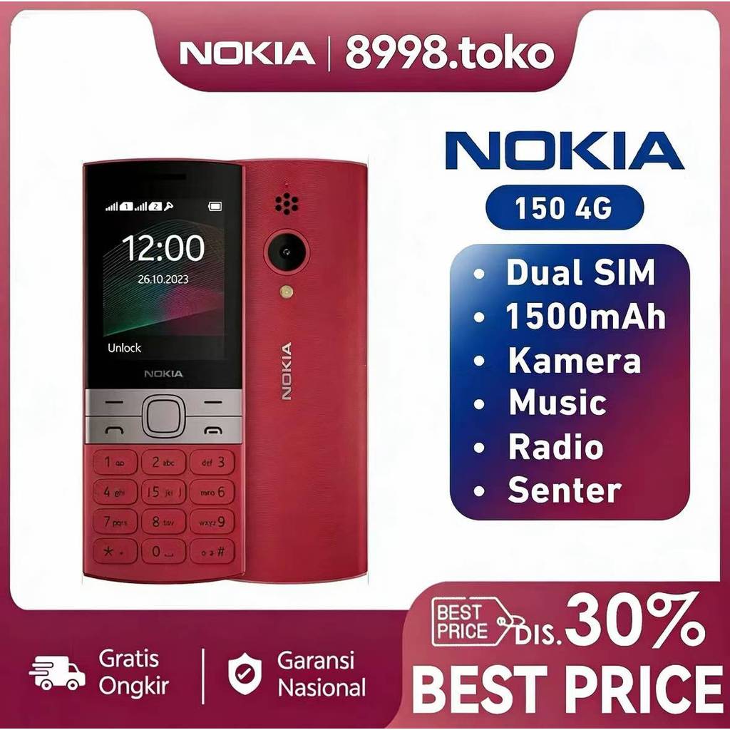 Hp Nokia 150 2023 Dual SIM Grosir Dan Garansi Murah