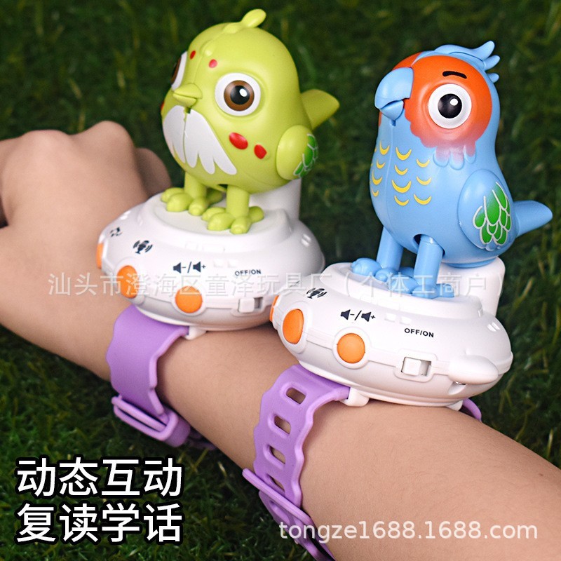 Mainan Edukasi Bayi AI Burung Beo Pintar yang Dapat Dikendalikan dengan Suara, Menyanyi dan Berbicar