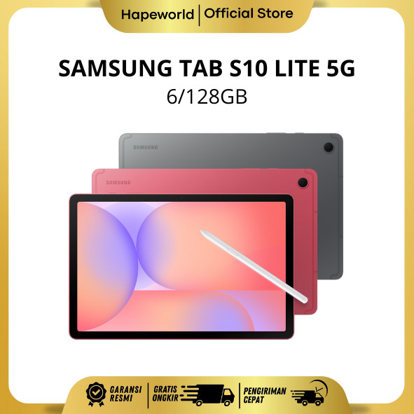 SAMSUNG TAB S10 LITE 5G 6/128GB - GARANSI RESMI