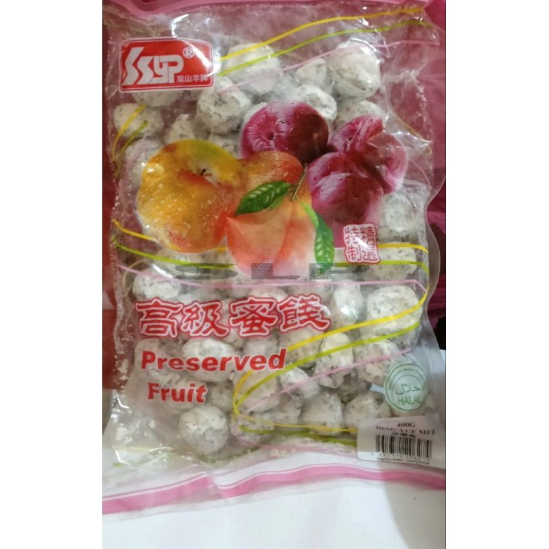 Manisan Kiam Boy Putih Buah-Buahan Xue hua Mei Preserved Fruit Halal 400gram