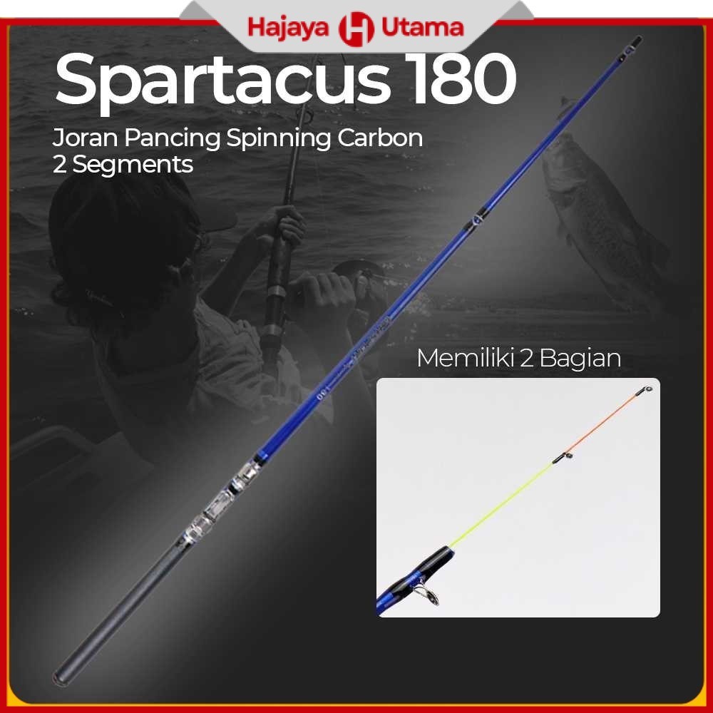 Spartacus 180 Joran Pancing Spinning Carbon 2 Segments 1.8M