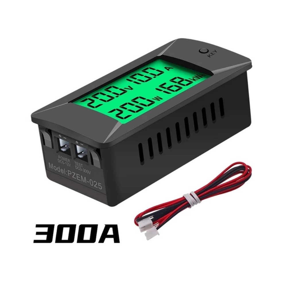 DigitalVoltage Current Power Meter Volt Detector Tester Monitor DC0-300V 50A 100A 200A 300A LCD Ener