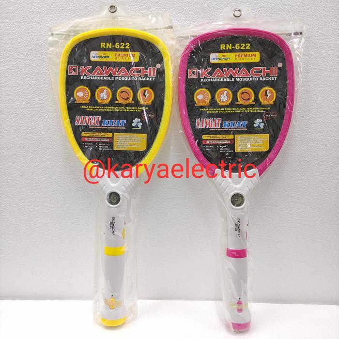 Raket Nyamuk Kawachi RN-622 ORIGINAL Setruman Nyamuk Kawachi rn-622 - pink