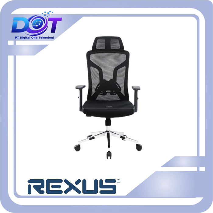 REXUS NC4 ERGONOMIC OFFICE CHAIR BLACK Kursi Office Gaming  Ergonomic Rexus NC-4 Black