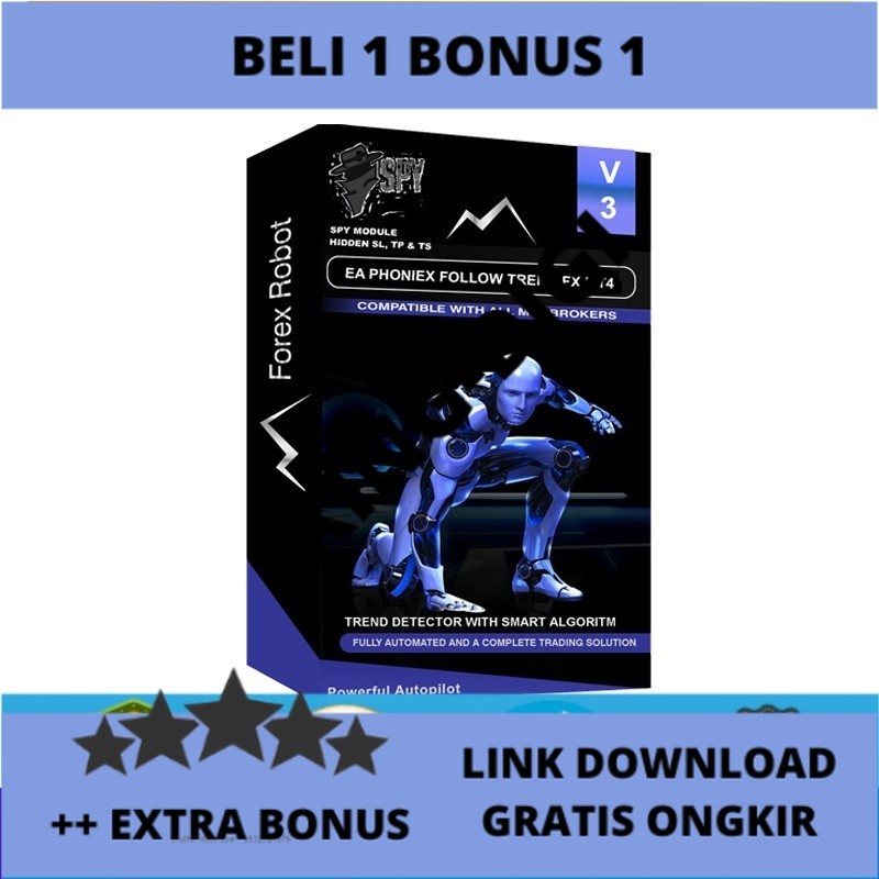 PROMO Jual Robot EA Phoenix MT4 Follow Trend Forex - Profit Ribuan Pips Swing Trade