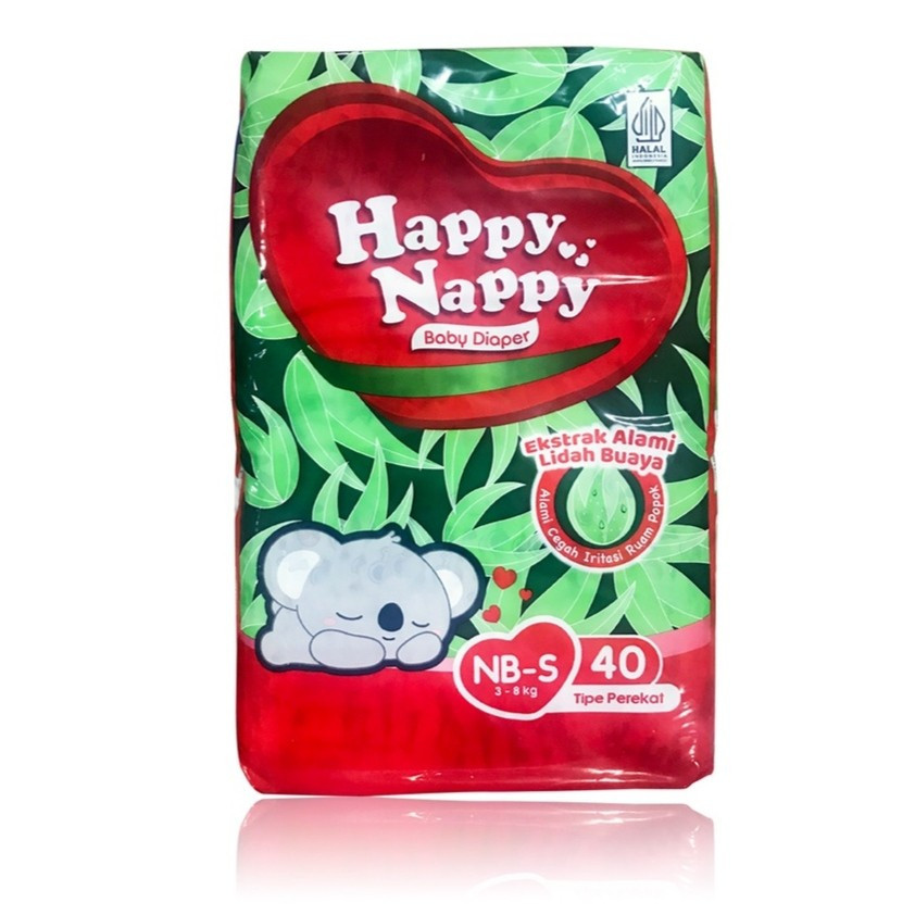 New Happy Nappy Baby Diaper Tipe Perekat NB-S 40
