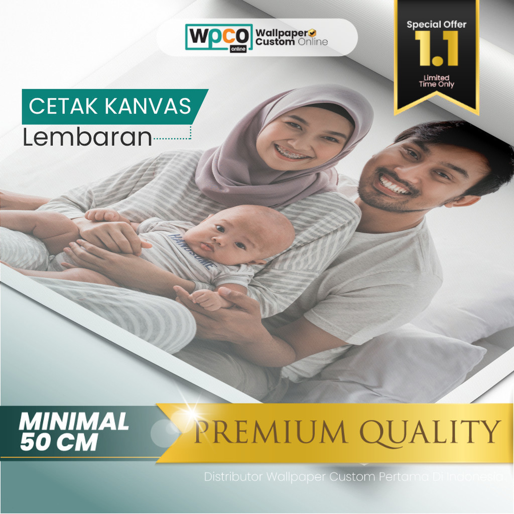 Cetak Foto Kanvas Custom - Cetak Foto Canvas Tanpa Frame - Cetak Foto Custom - Wallpaper Custom Offi