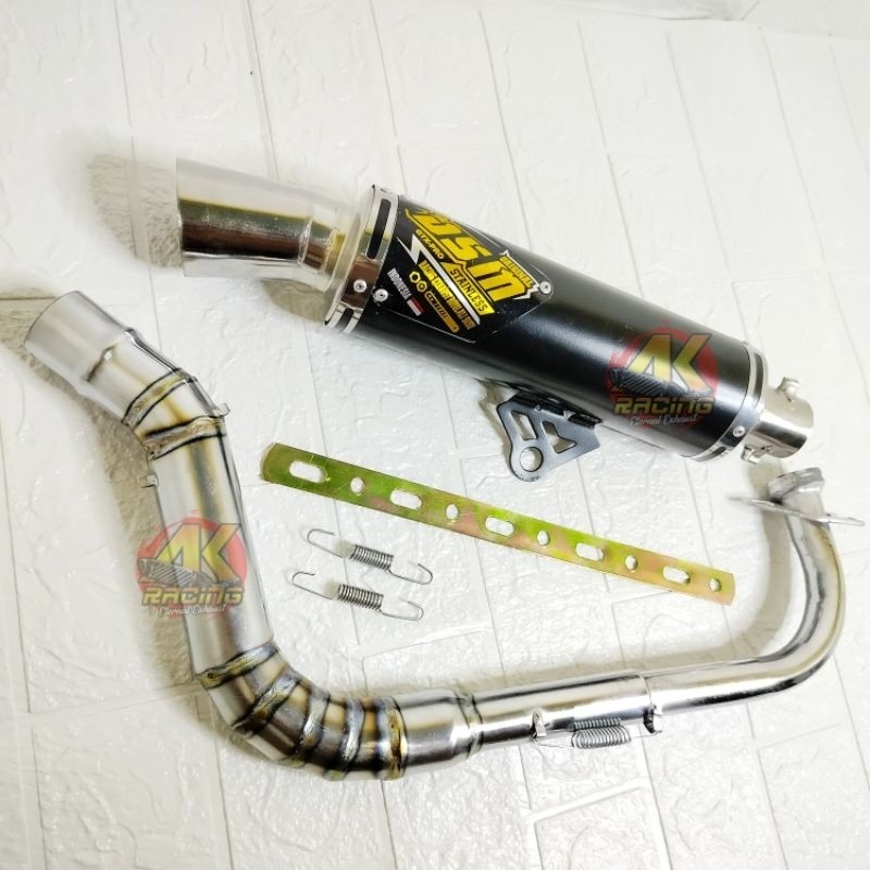 Knalpot Samlong DSM Fullset in 38 Untuk Motor Matik Beat Scoopy Genio Vario Mio Fino X-Ride Mioj Var