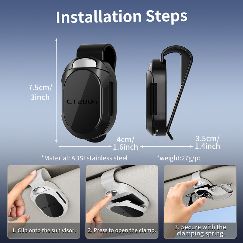 For Lexus Car Glasses Storage Clip Sun Visor Sunglasses Holder Interior Accessories GX460 IS250 RX I