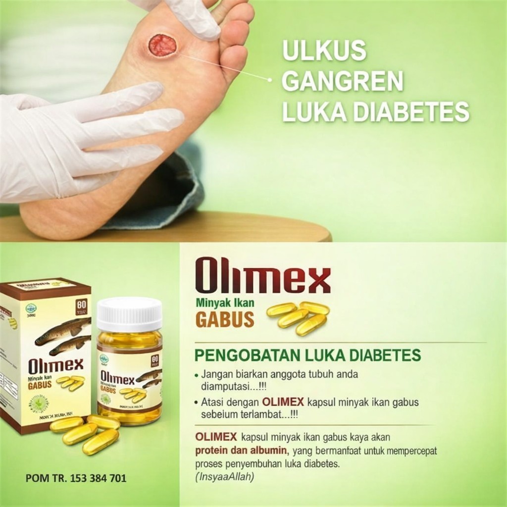 OLIMEX KAPSUL Kapsul Kutuk Ikan Gabus  KAPSUL HERBAL PASCA OPERASI TERBAIK ASLI ORIGINAL 100% HERBAL