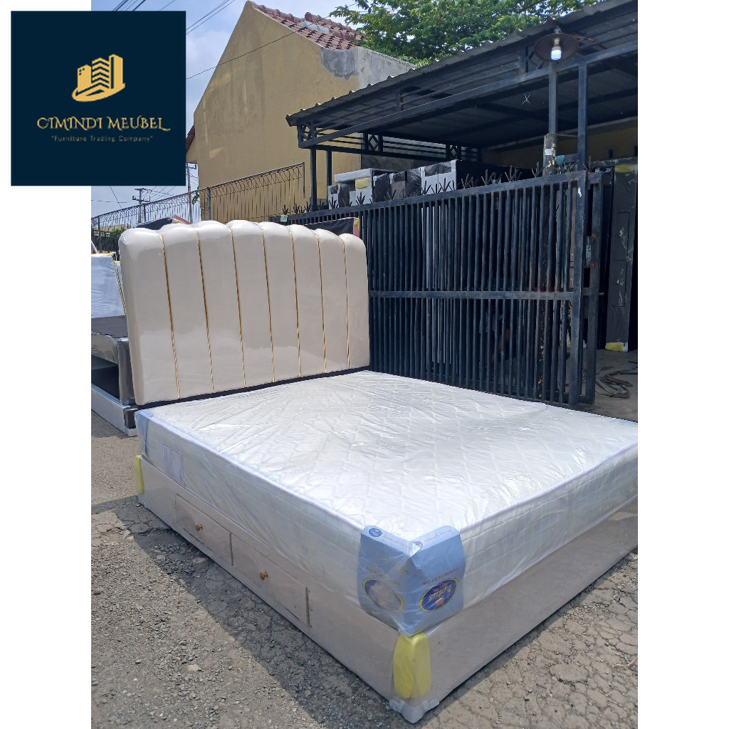 Divan laci divan set plus laci divan laci minimalis divan set sandaran LIST GOLD CM 2