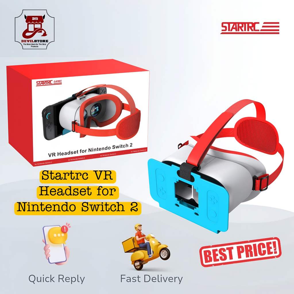 STARTRC Games VR Headset Googles Strap for Nintendo Switch 2