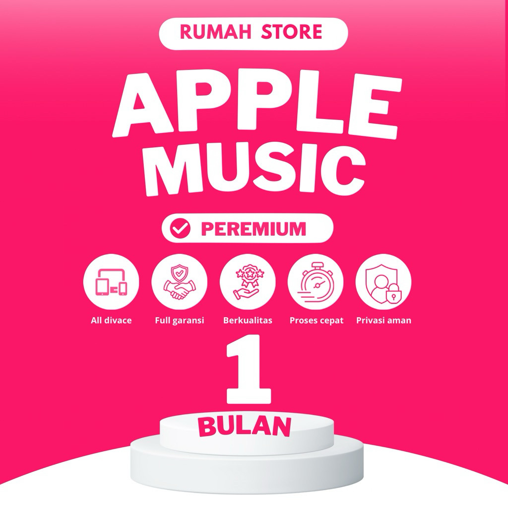 Apple Music 3Bulan Pakai Akun Sendiri Murah