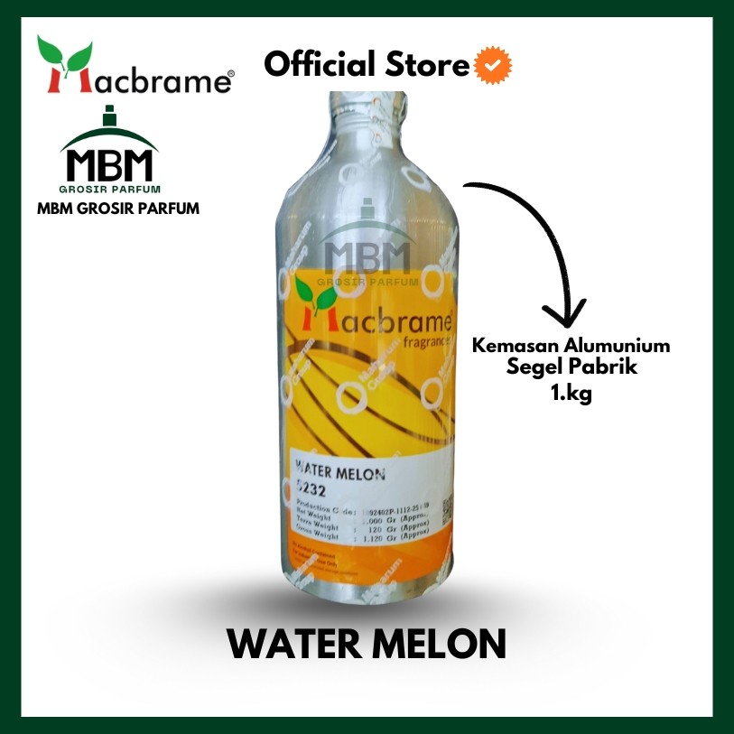 BIBIT PARFUM WATER MELON 1KG PRODUK MACBRAME SEGEL PABRIK Bibit parfum murni 100% segel
