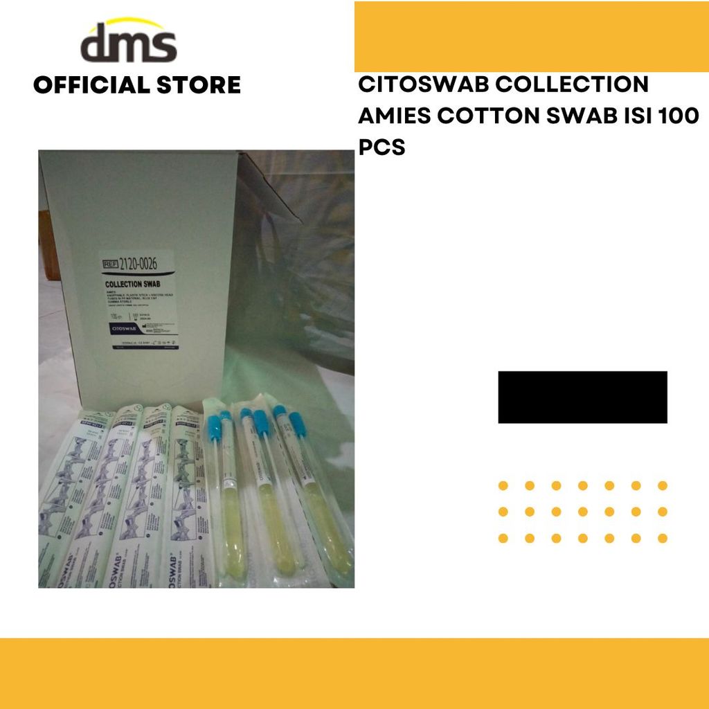 CITOSWAB COLLECTION AMIES COTTON SWAB ISI 100 PCS