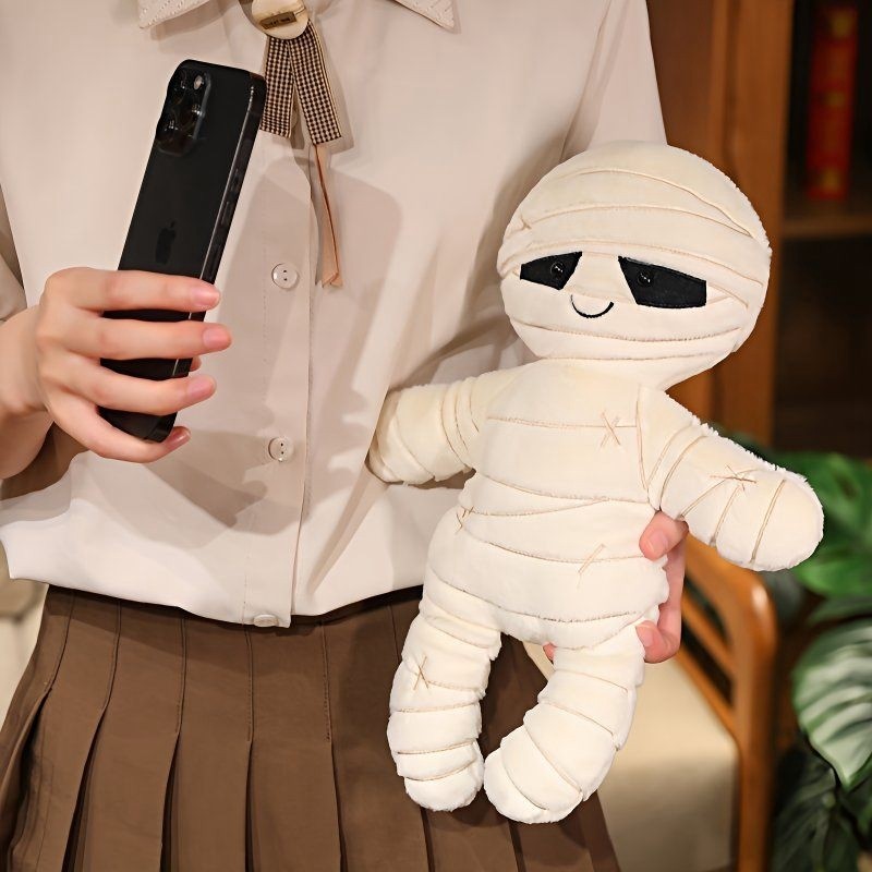 Cartoon Mummy Halloween Gift Plush Toy Kawaii Creative Devil Doll Giving Kids Birthday Holiday Gift