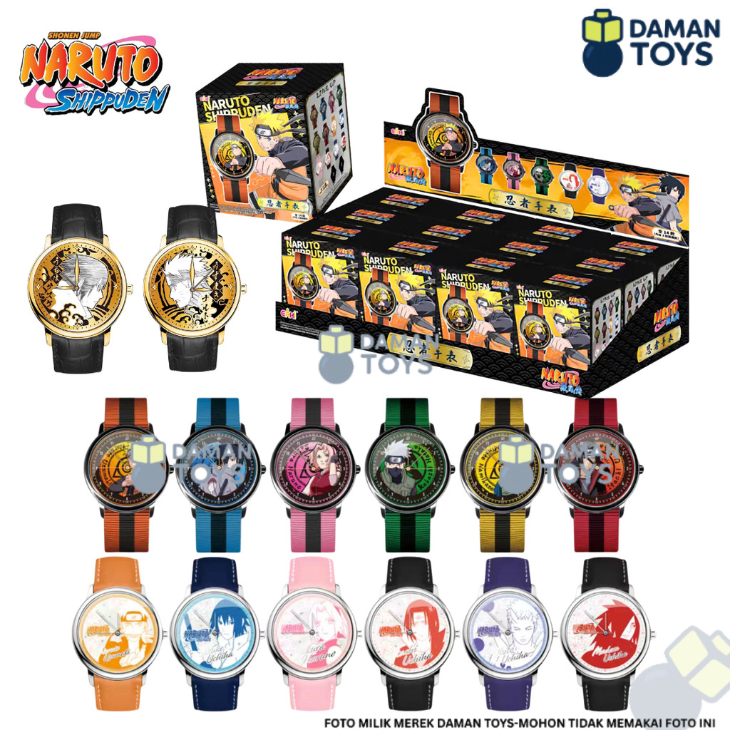 Jam Tangan Naruto Shippuden Sasuke Itachi Kakashi Blind Box Anime Watch