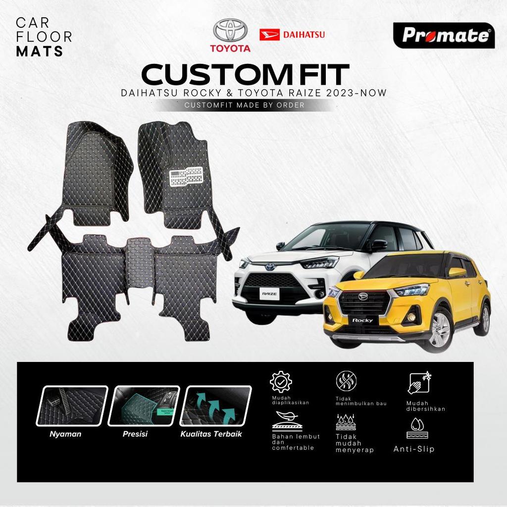 Promate Aksesoris Interior Karpet 7D Mobil Daihatsu Rocky/Raize Tahun 2023 - Now Fullset Bagasi