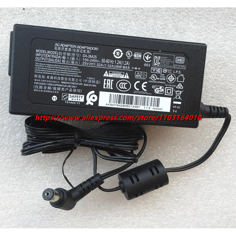 Original 25V 152A DA38A25 DYF2430 DA38A25 Charger for LG EAY64290801 NB3730A NB3540 NB3732A LH7 SH4 