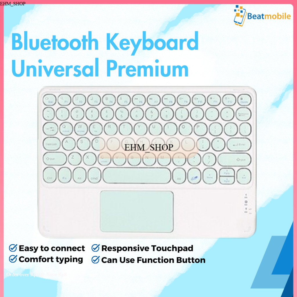 Universal Wireless Keyboard Bluetooth Mini Keyboard 10inc For iPad Pro Air4/Air5 Gen 9/10 Android / 