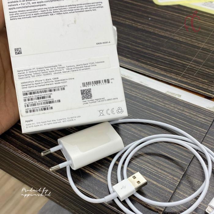 Charger iphone 11 ibox original apple usb lightning adapter 5wat ori - Kabel usb saja