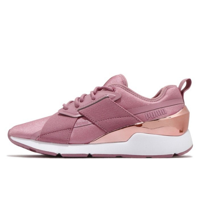 Sepatu Sneaker Wanita PUMA Muse X-2 Metallic Wn s Foxglove-Rose Gold 370838 08