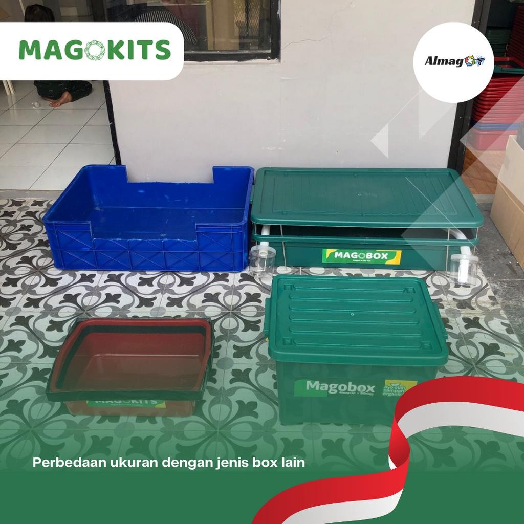 TERLARIS Magokits Maggot Starter Kit Box Paket Budidaya Maggot Ekonomis by Magobox