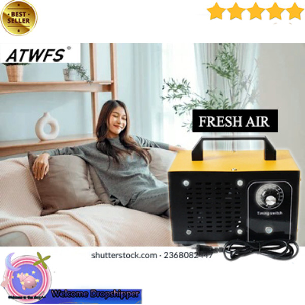 ATWFS Mesin Ozonizer Ozone Generator Air Purifier Formaldehyde 220 36g