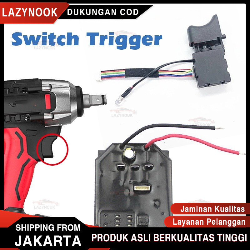 Saklar Modul Impact Wrench JLD Esc Speed Controller Impact Wrench Drill Brushless JLD Switch