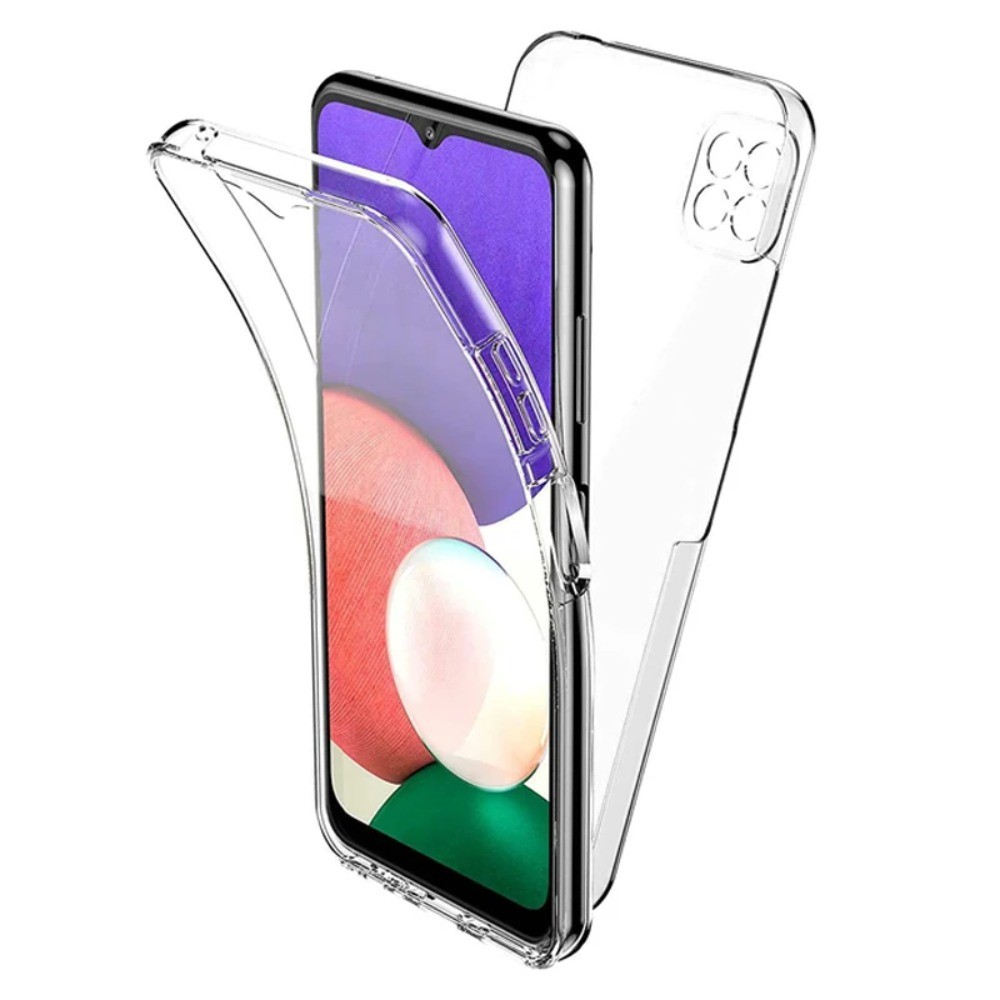 360 Full Body Clear Phone Case For Samsung Galaxy A12 A21S A20E A50 A70 A40 A10 A41 A42 A51 A71 Doub