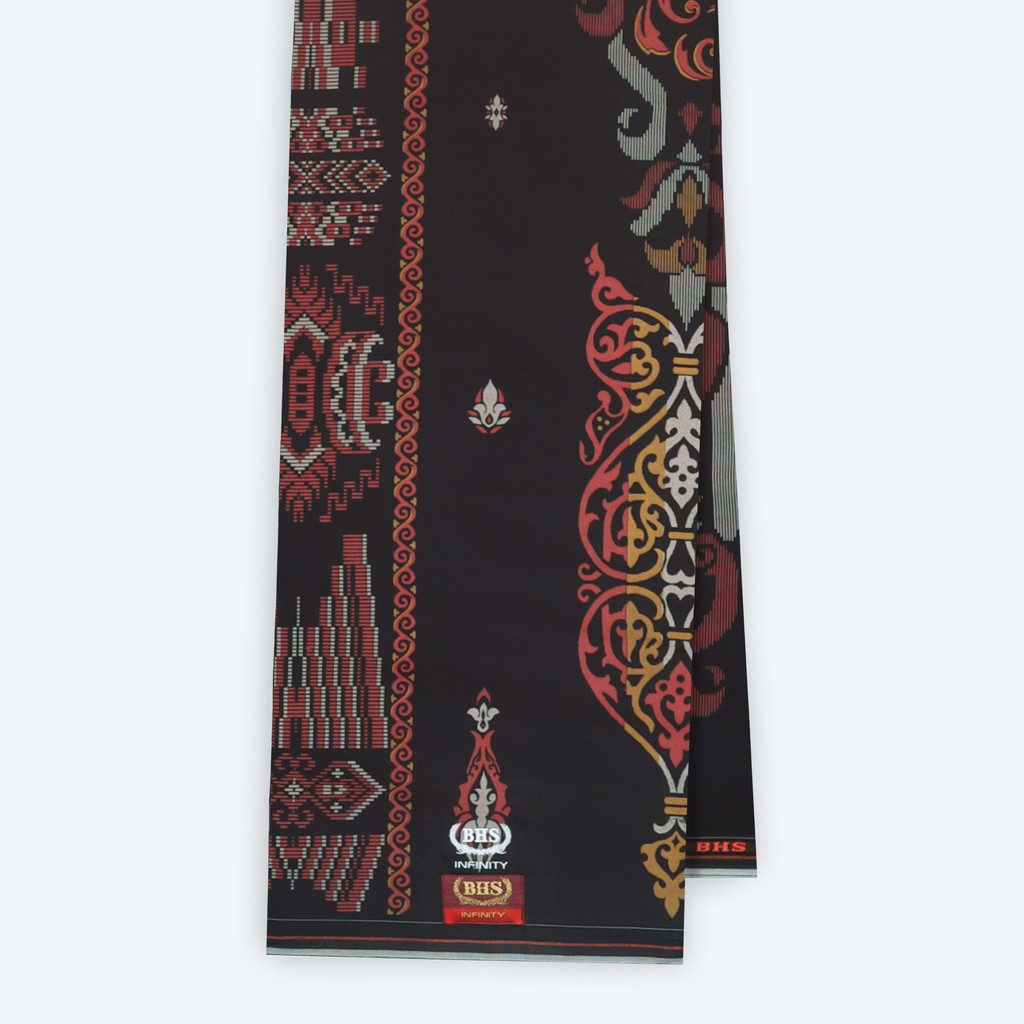Sarung BHS 100% Original Asli | Sarung BHS Infinity Gold Motif V32 KJG SJ Merah Hati