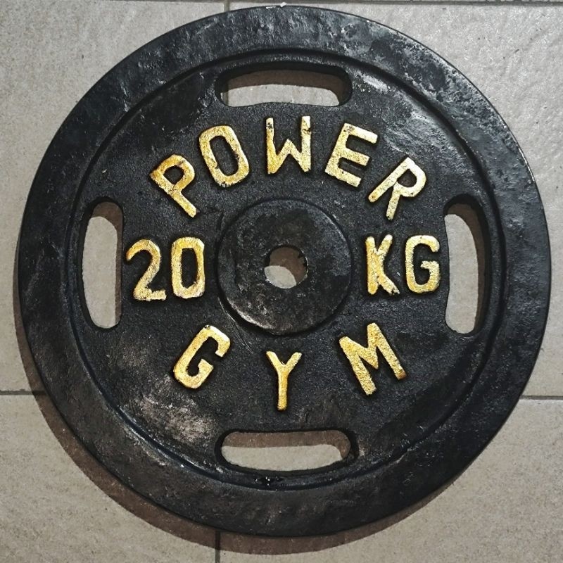 Plate Dumbell 20kg Beban Barbel BESI ASLI