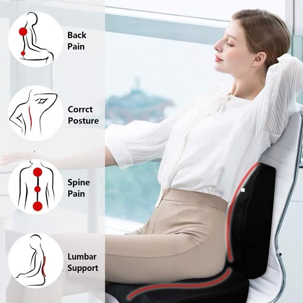 IP Terapi Tulang Ekor: Bantal Memory Foam Empuk Lembut untuk Duduk Nyaman, Cushion Kursi Ergonomis, 