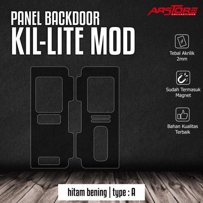 Panel Backdoor Ambition Kil-lite Akrilik Warna 2mm - Multi Jaya Furniture - HITAM A