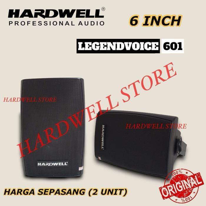 Speaker Pasif / Speaker Passive 6 Inch Hardwell Legenvoice 601 Original Sepasang - Hitam