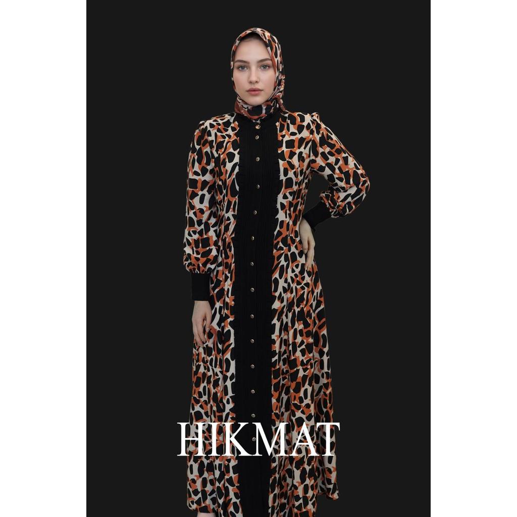 Hikmat Original Fashion A5124 - Abaya Hikmat  - Noerbutikmuslim - Gamis lebaran - Gamis Mewah - Gami
