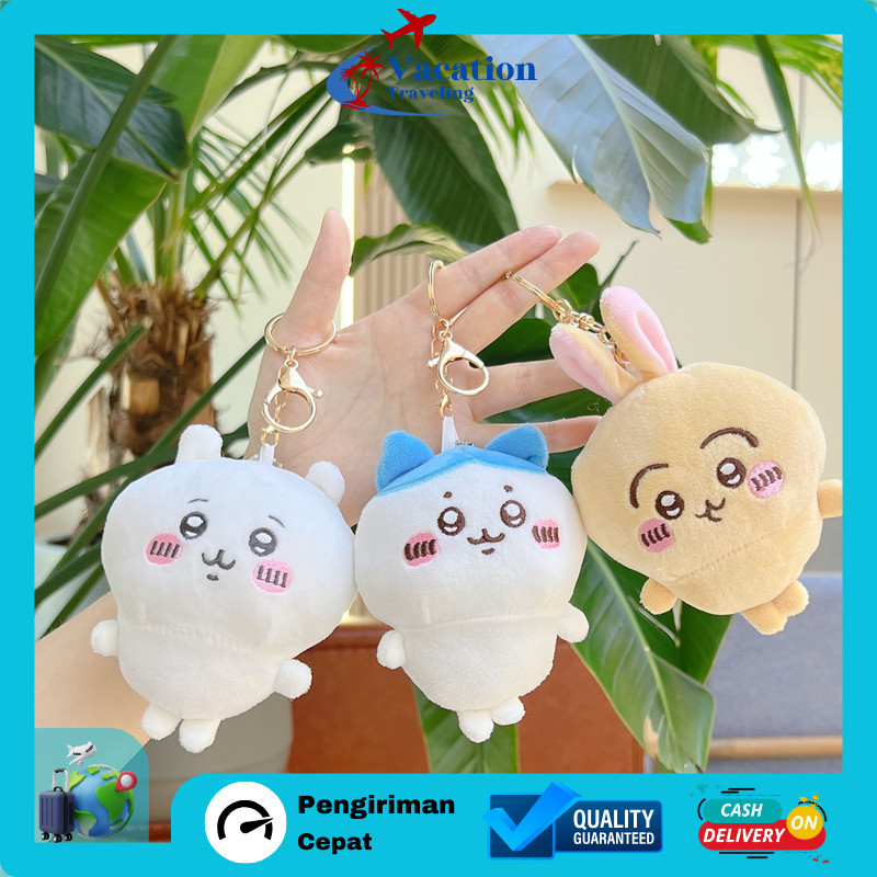 VT - GANTUNGAN KUNCI TAS BENTUK CHIIKAWA FLUFFY LUCU / KEYCHAIN PLUSH BONEKA MINI KARAKTER KOMIK IMU