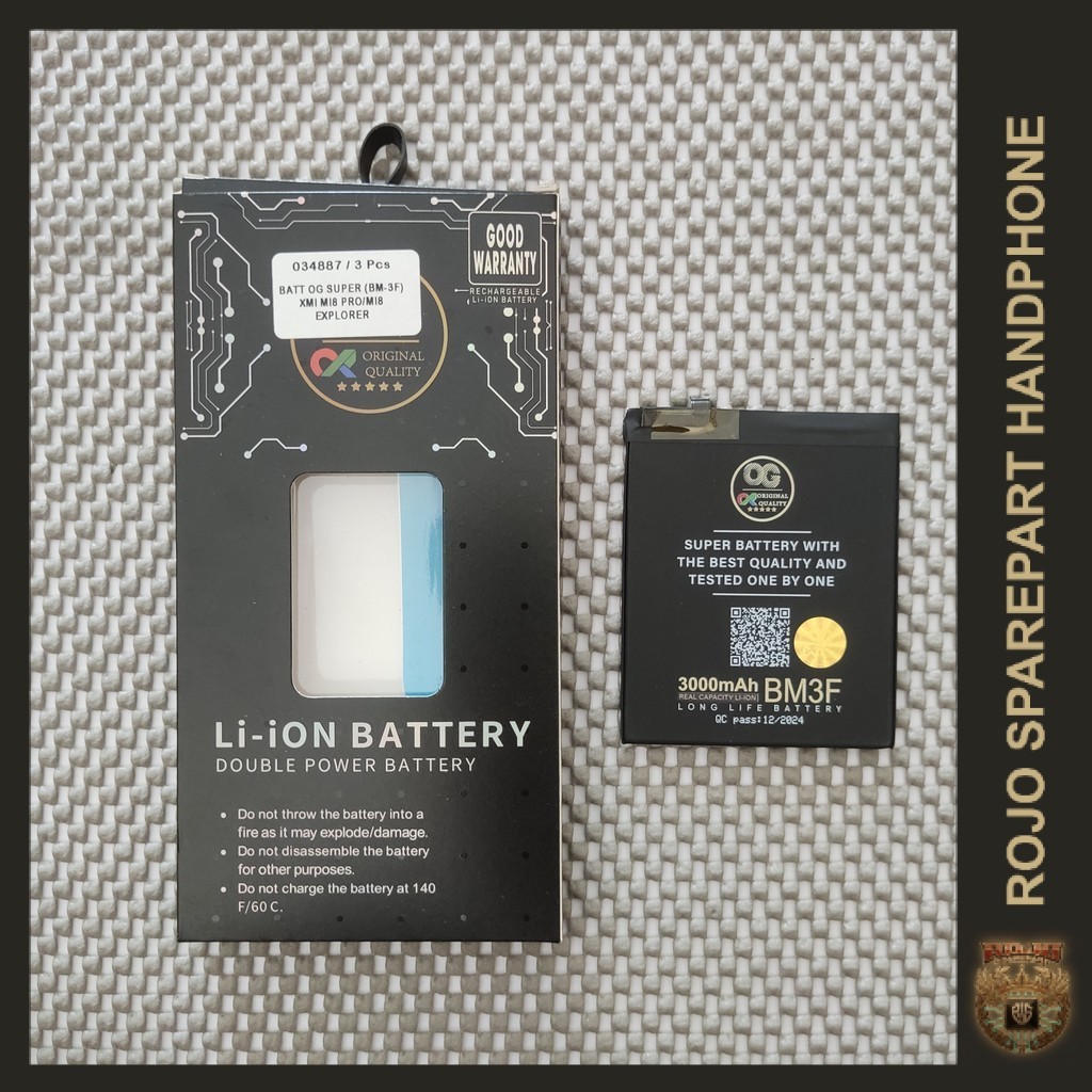 BATTERY (BM-3F) XIAOMI MI8 PRO/MI8 EXPLORER - OG SUPER