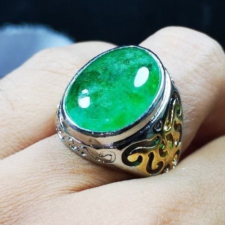 Batu Cincin Zamrud Colombia Catam Top Colour Hot Kristal High Quality