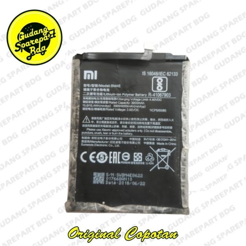 Baterai Batre Battery untuk Xiaomi Poco Phone F1 BM4E Original Copotan
