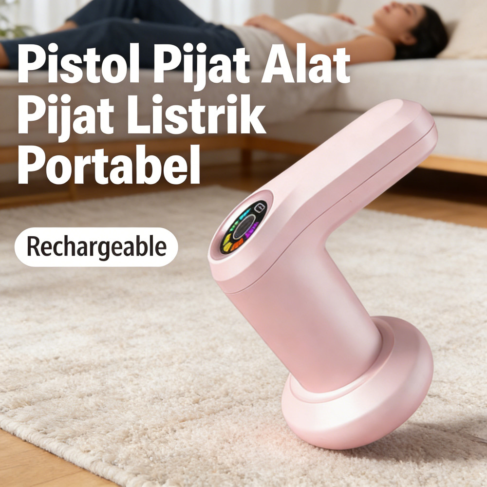 Pistol Pistol Bergetar Pijat Alat Pijat Alat Pijat Dapat Diisi Ulang Listrik Portabel