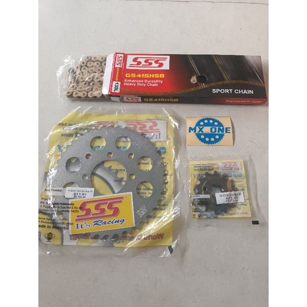 Gear set SSS 415 Suzuki Satria FU new pnp Suzuki Satria FU barong/FU  injeksi