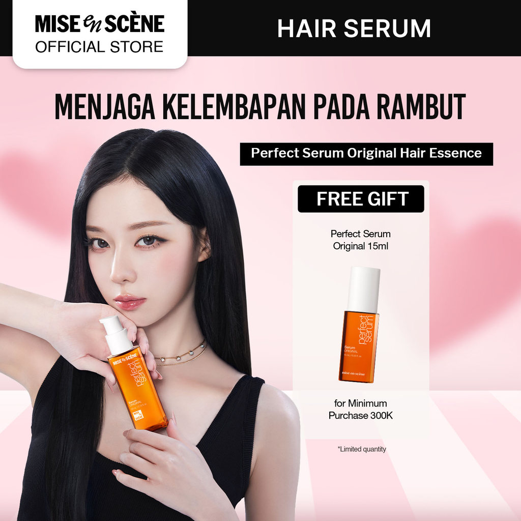 mise en scene Perfect Serum Original - Hair Serum untuk Rambut Rusak, Kering dan Kusut dengan Golden