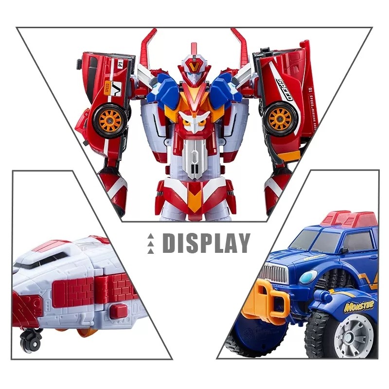 3 in 1 Master V Tobot Transformation Robot Action Figure Galaxy Detectives Power Train Tobot Brother